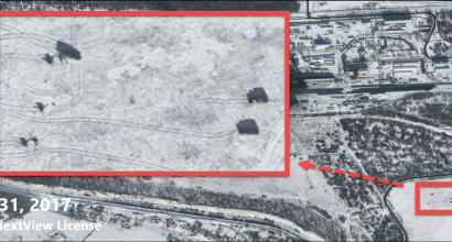 Separatist Firing Locations near Water Treatment Plant