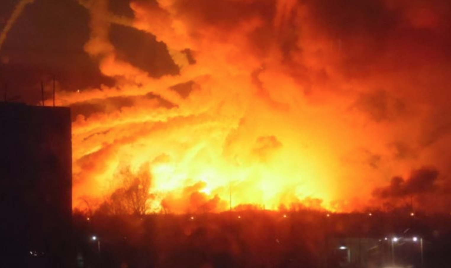 Tens of Thousands Evacuated in Ukrainian Arms Depot Explosion