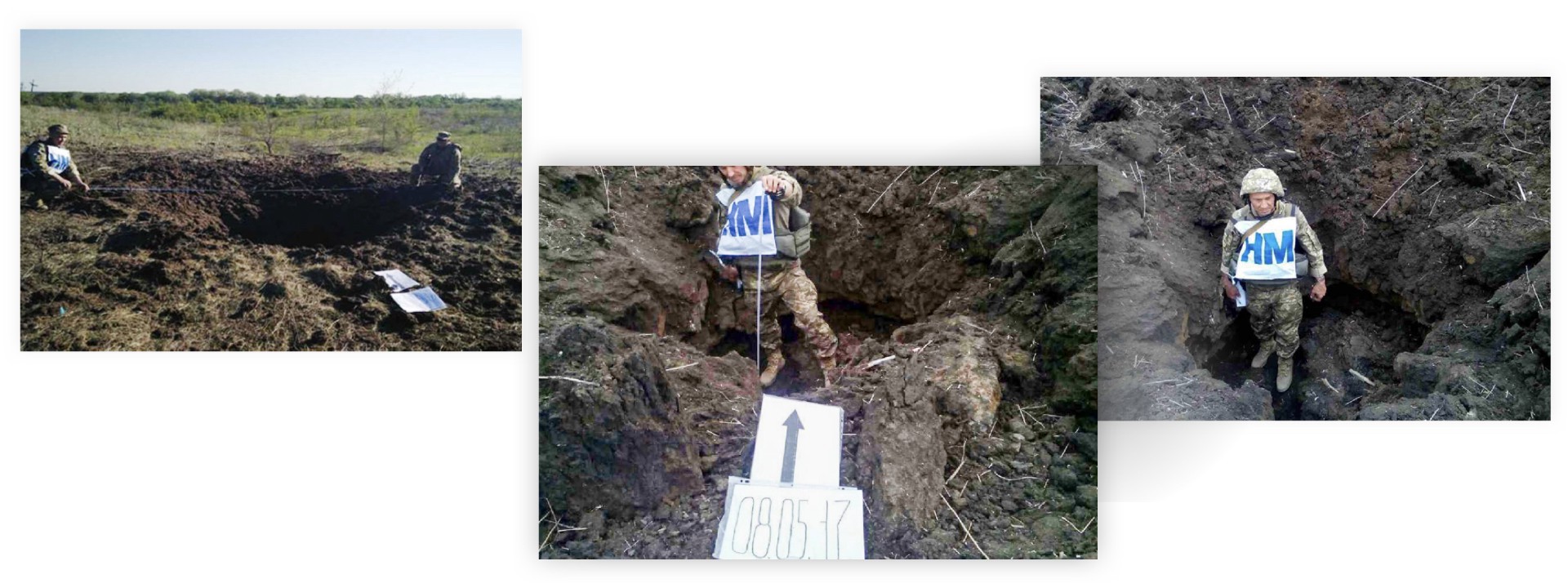 Massive “Pion” Crater Near Luhansk