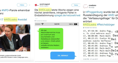 #AfDLeaks: Analysis of a Hashtag