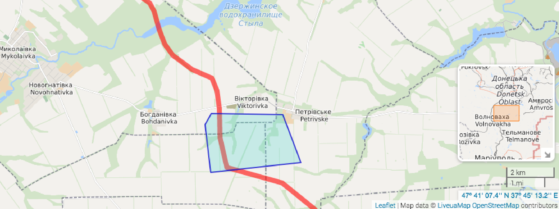 Military Engagement at the Petrivske Disengagement Area