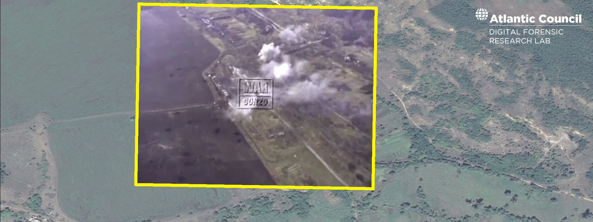Video Shows Shelling of Ukrainian Positions