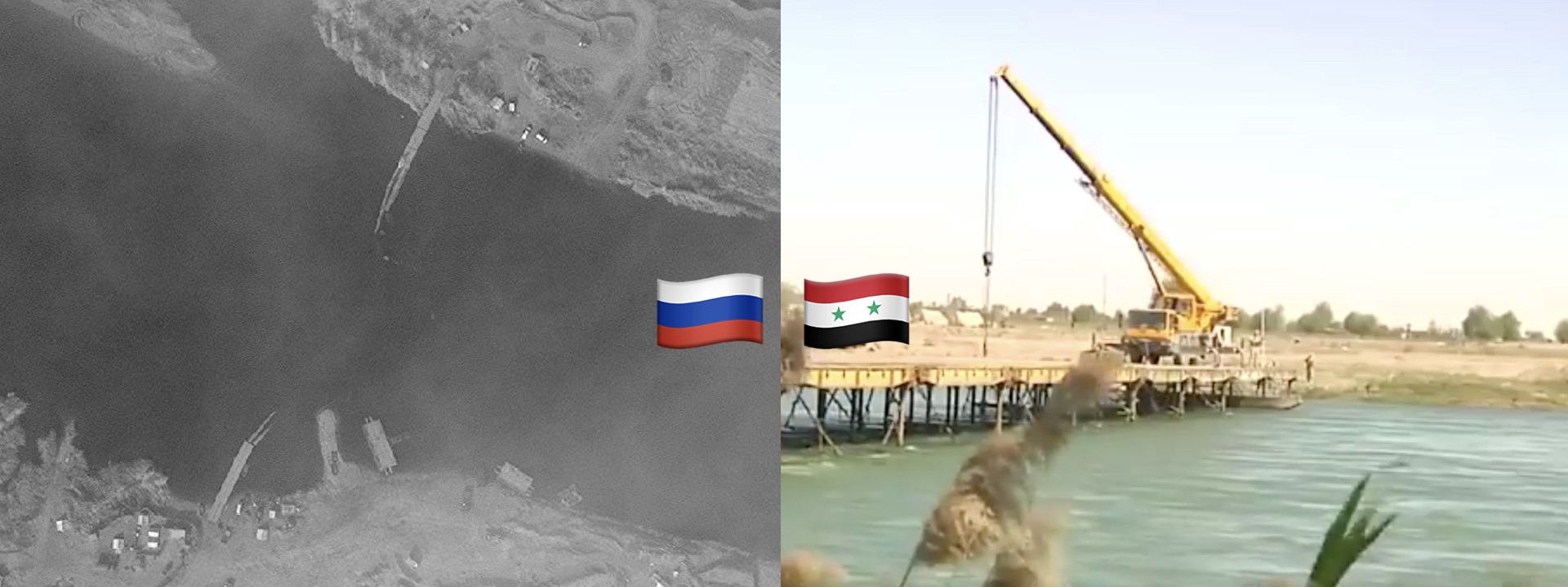 #PutinAtWar: Russian Bridge After Rushing Waters in Syria