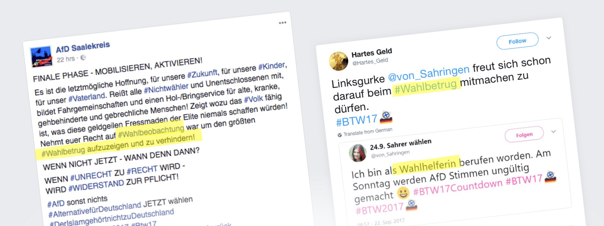 #ElectionWatch: Final Hours Fake News Hype in Germany