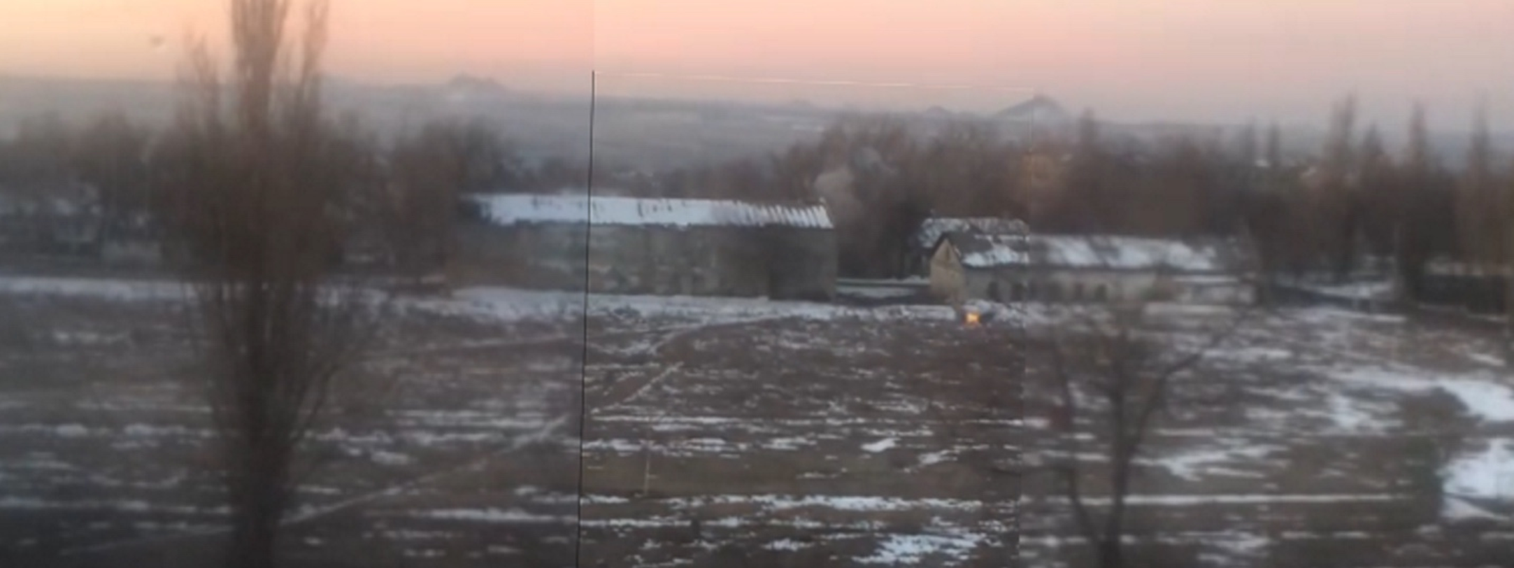 Early-morning flare-up in Luhansk