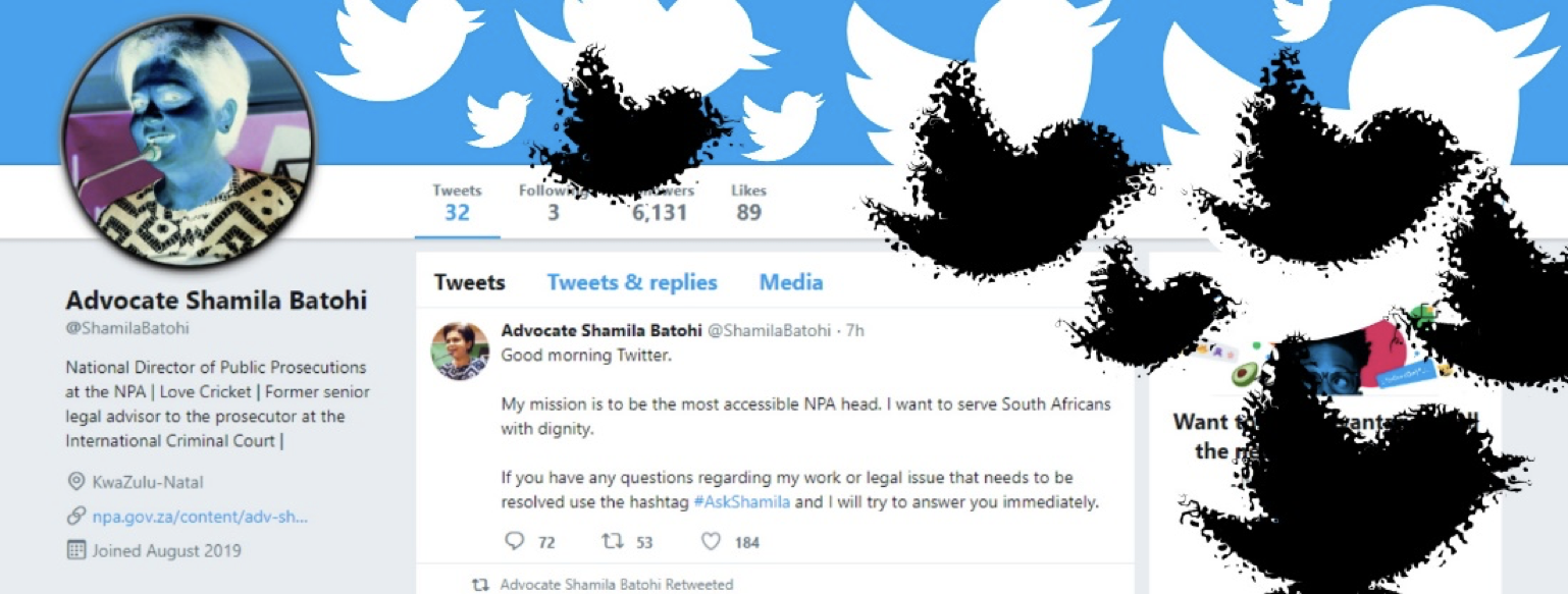 Twitter account impersonating South African prosecutor suspended