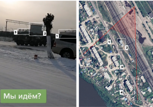 Geolocation of military vehicles loading onto trains in Ulan-Ude, near Lake Baikal. The caption in Russian says, “Are we going?”