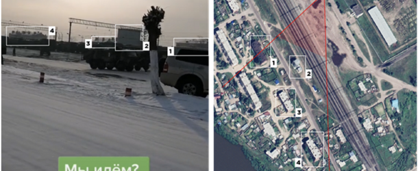 Geolocation of military vehicles loading onto trains in Ulan-Ude, near Lake Baikal. The caption in Russian says, “Are we going?”