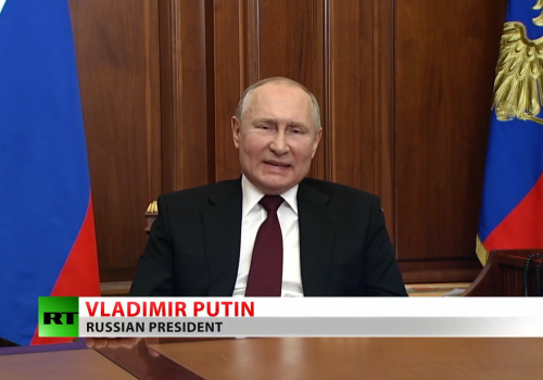 Vladimir Putin justifies his invasion of Ukraine.