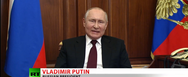 Vladimir Putin justifies his invasion of Ukraine.