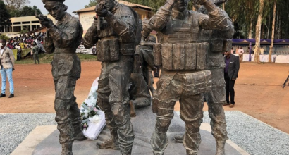 First Russian mercenary statue in Africa identified in the Central African Republic