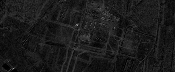 SAR imagery of a camp in Valuyki, a Russian town located approximately 15 km from the Ukraine border.