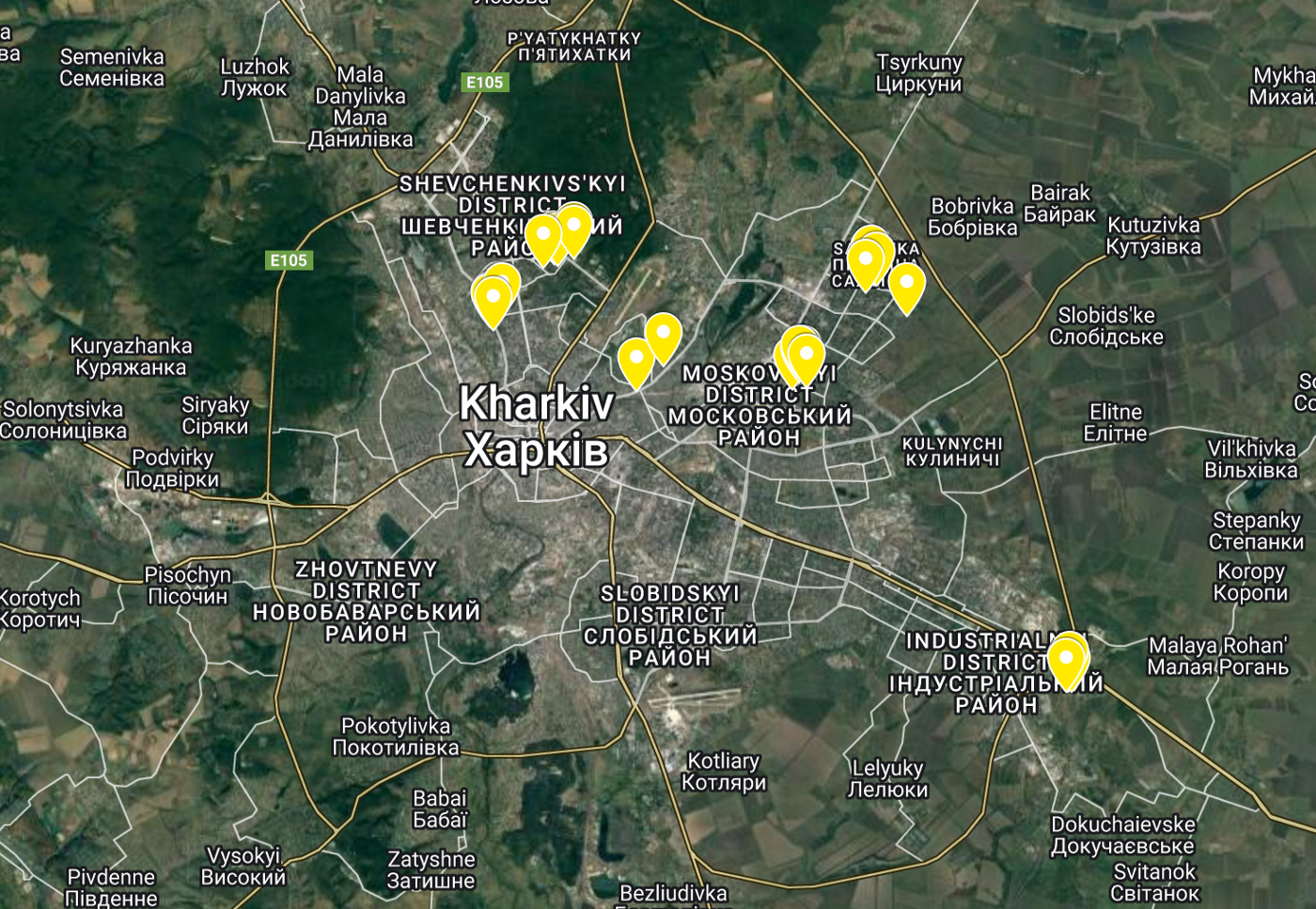 Geolocating Russia’s indiscriminate shelling of Kharkiv
