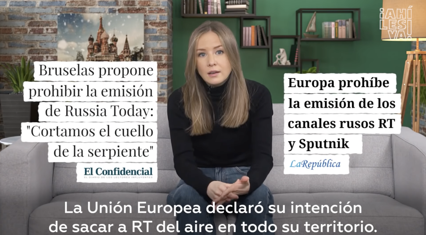 Videos in Spanish created by Kremlin outlets reappear on YouTube despite restrictions
