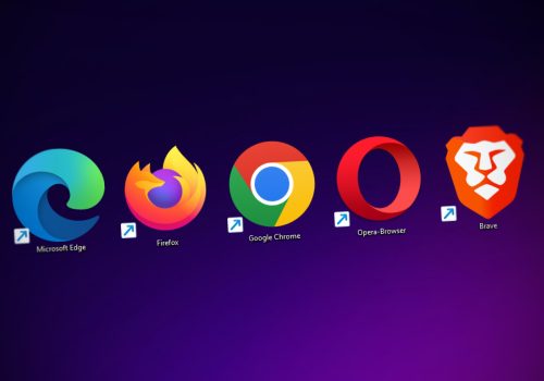 An image of browser icons for Edge, Firefox, Chrome, Opera, and Brave browsers