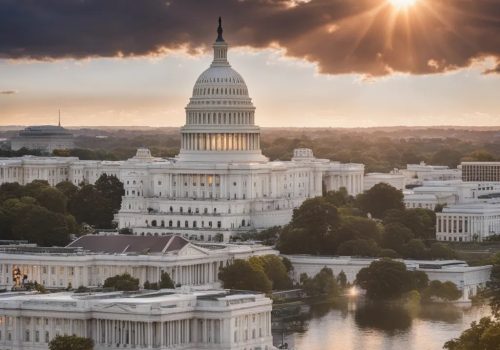A sun rises over the Capitol in Washington D.C. via Substack.
