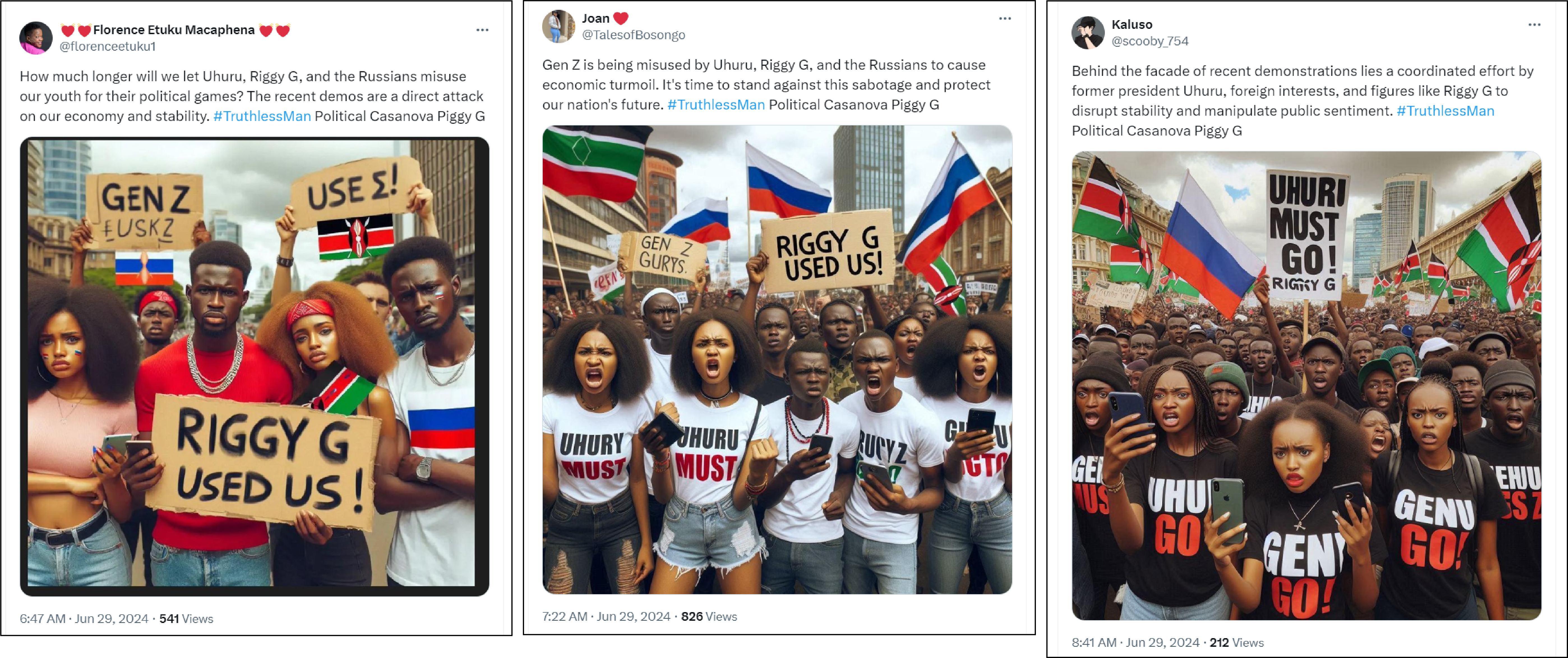 AI tools used in Kenya to discredit protesters and allege Russian connections