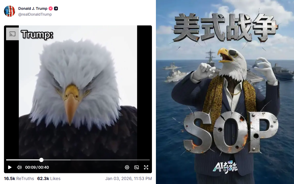 AI, memes, and hashtags: How China is battling the US online over Venezuela 